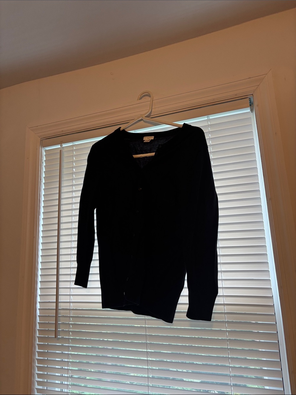 J. Crew Black Button-Front Women's Cardigan